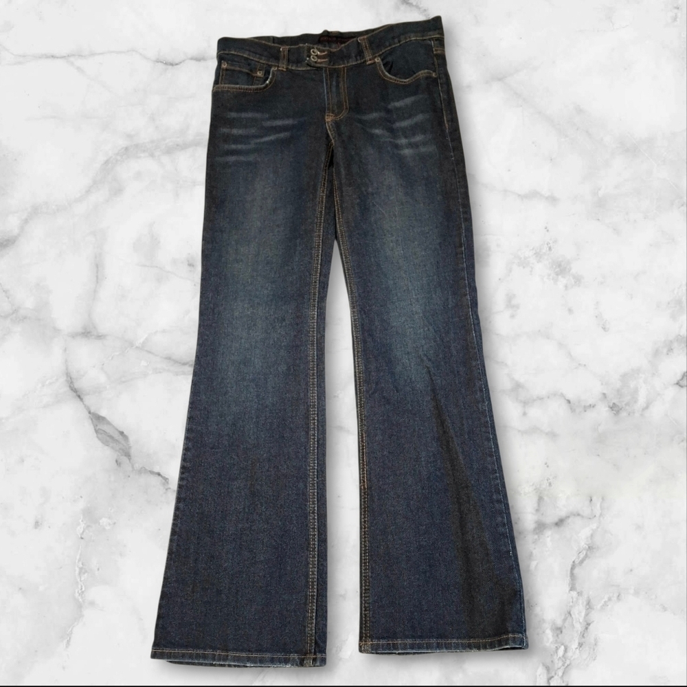 Vintage Buffalo David Bitton "Glory" Blue Flare Jeans Women Size 31
